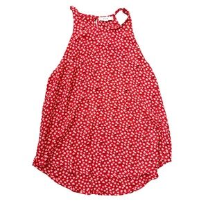 ✨4 for $15✨ E&M Red and white floral sleeveless blouse